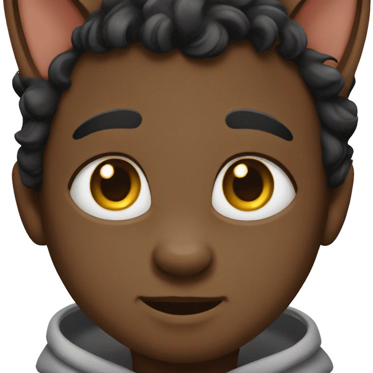 Black boy cat emoji