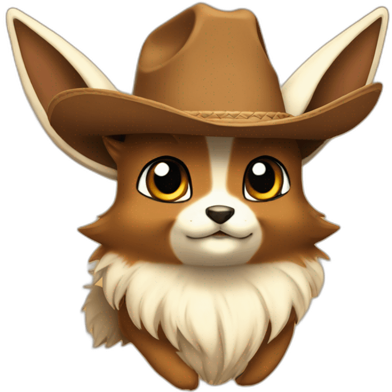 Eevee with cowboy hat emoji