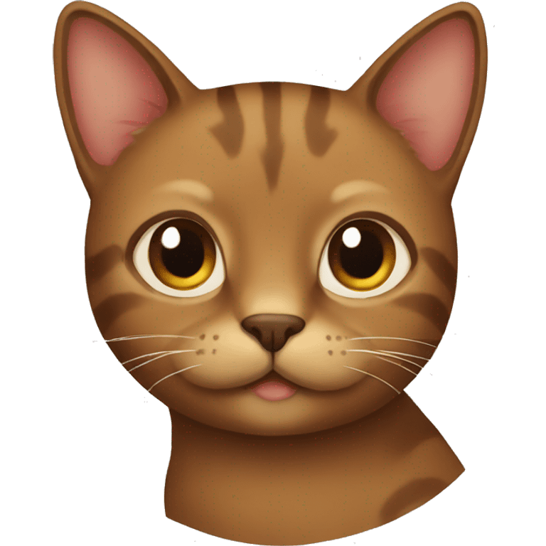 Brown cat emoji