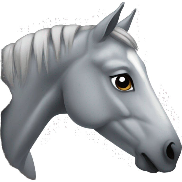 Grey horse emoji