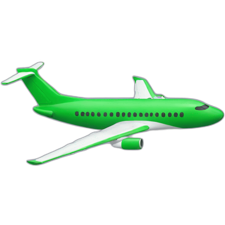 green-airplane emoji