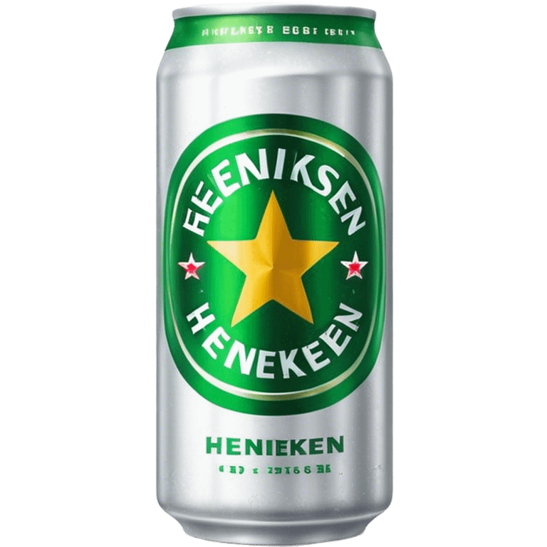 Cinematic Realistic Heineken Pop Culture Emoji, showcasing an iconic beer moment rendered with crisp textures and vibrant, energetic lighting. emoji