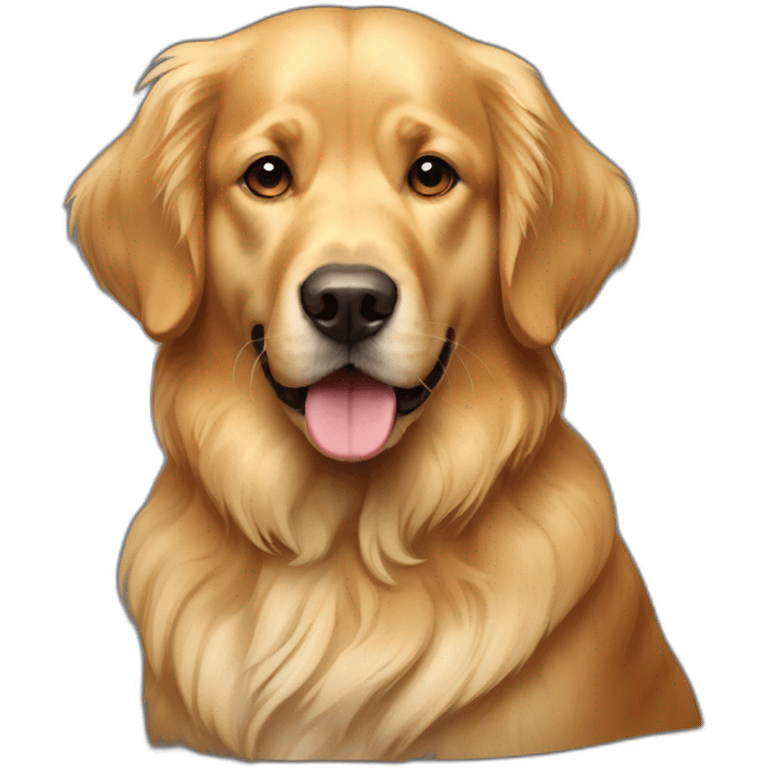 Dog golden retriver emoji