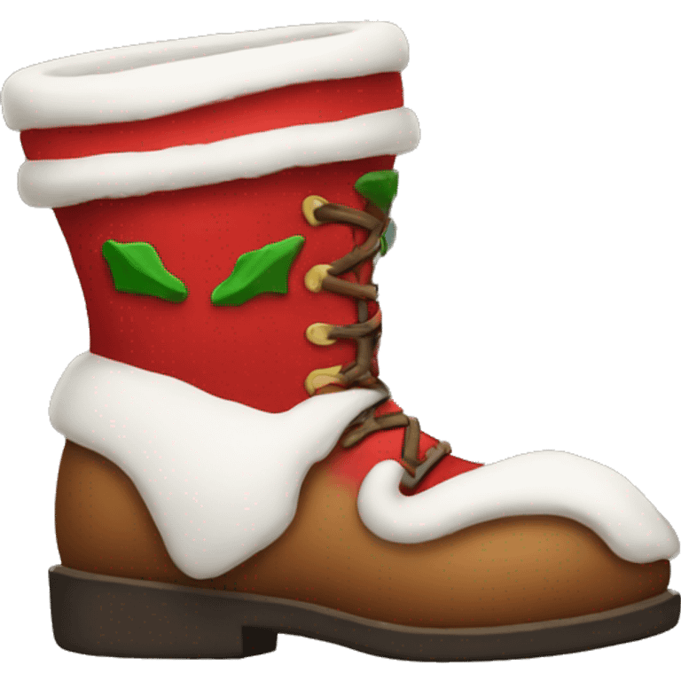 Santa boots  emoji