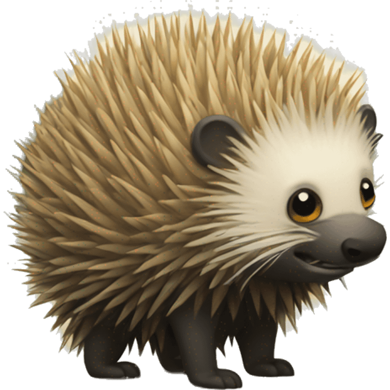 Porcupine with a balloon emoji