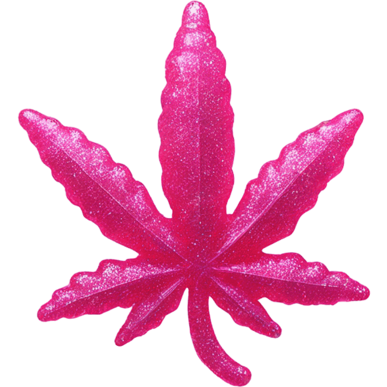 Weed gummy that’s pink and sparkly  emoji