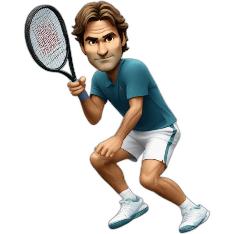 tennis player roger federer emoji