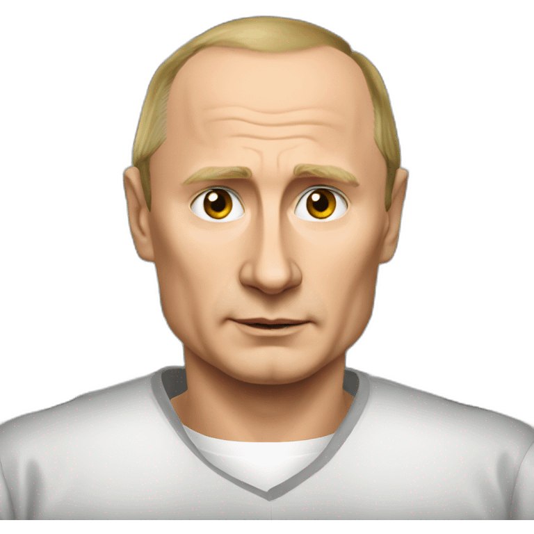 Putin in a prison uniform emoji