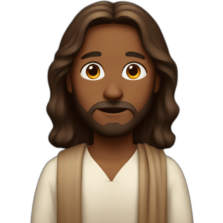 jesus with brown skin emoji