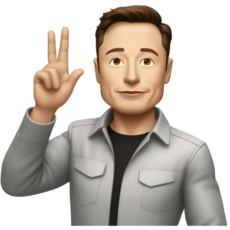 Elon Musk saluting emoji