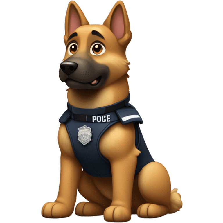 American Police dog emoji