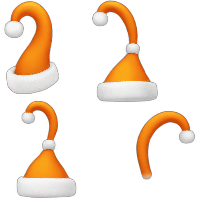 orange Santa hat emoji