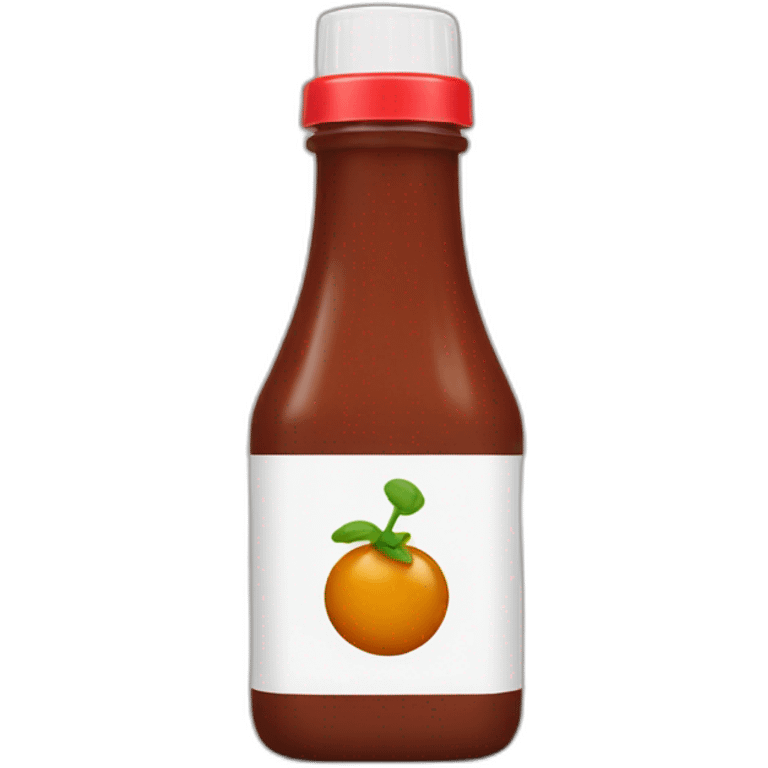 brown ketchup bottle emoji