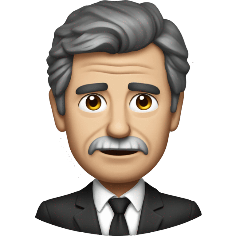 Argentine President Javier Milei, angry saying: "No hay plata" emoji