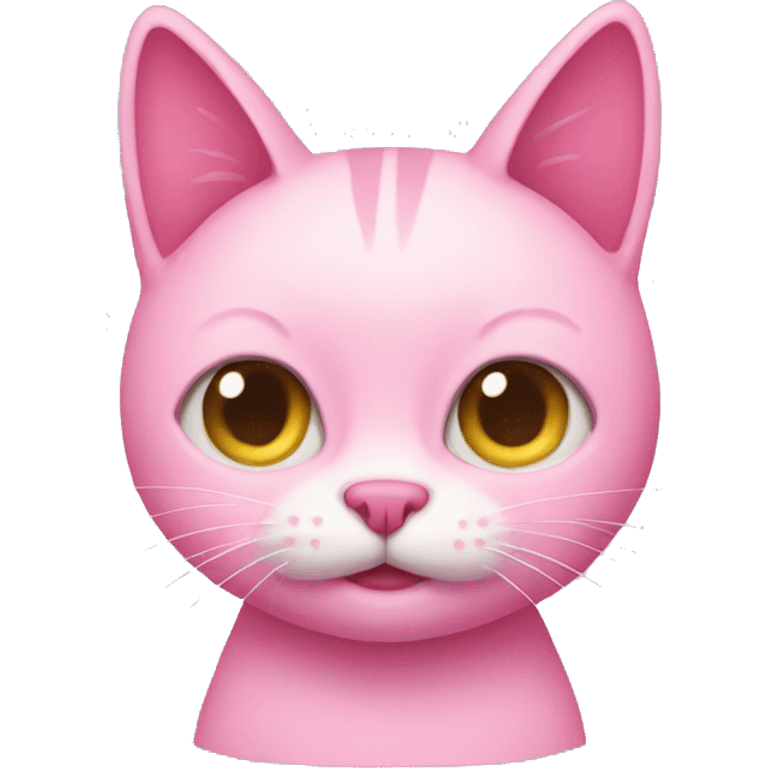 Pink cat emoji