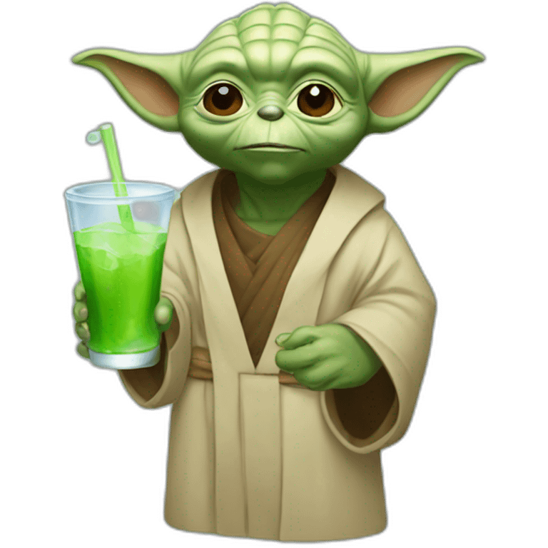 Yoda drink bear emoji