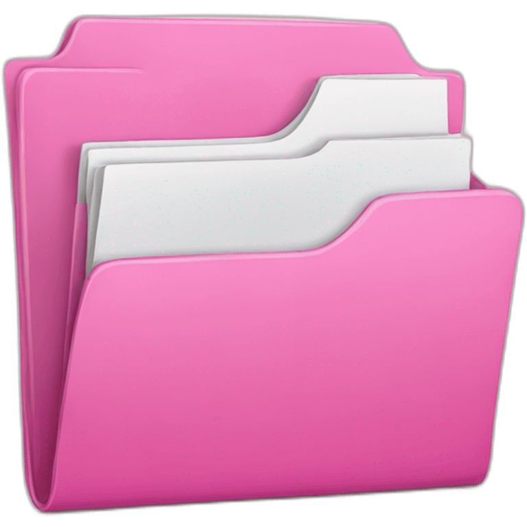 pink folder emoji