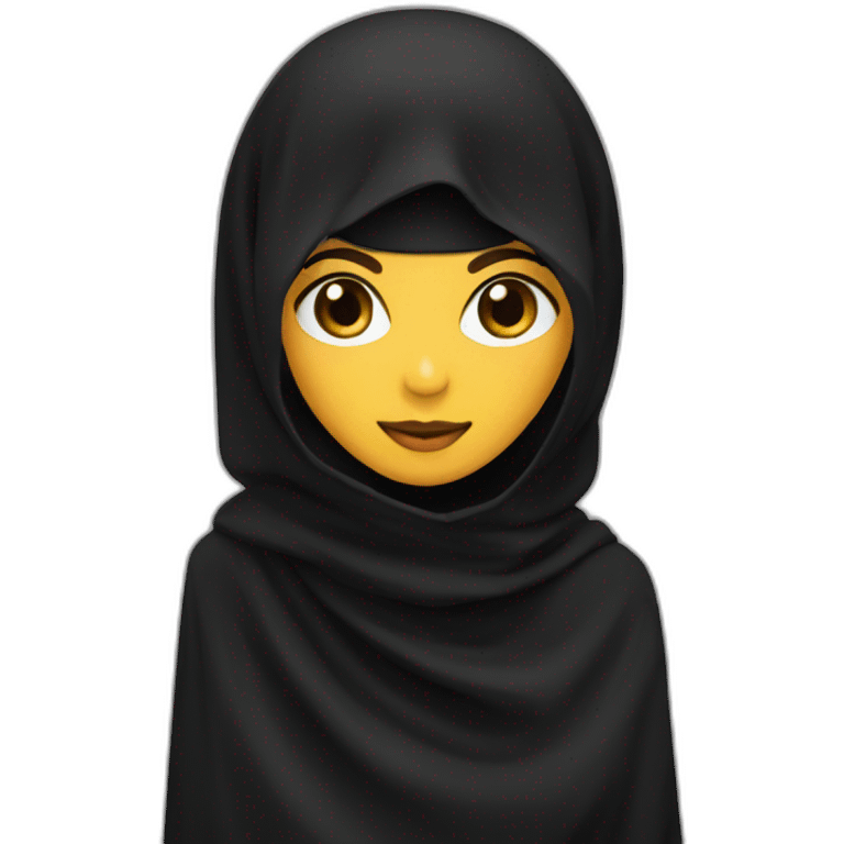 yas niqab black emoji