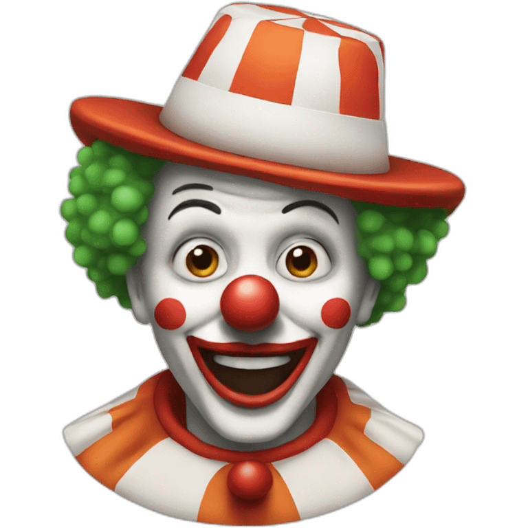 clown tooting emoji