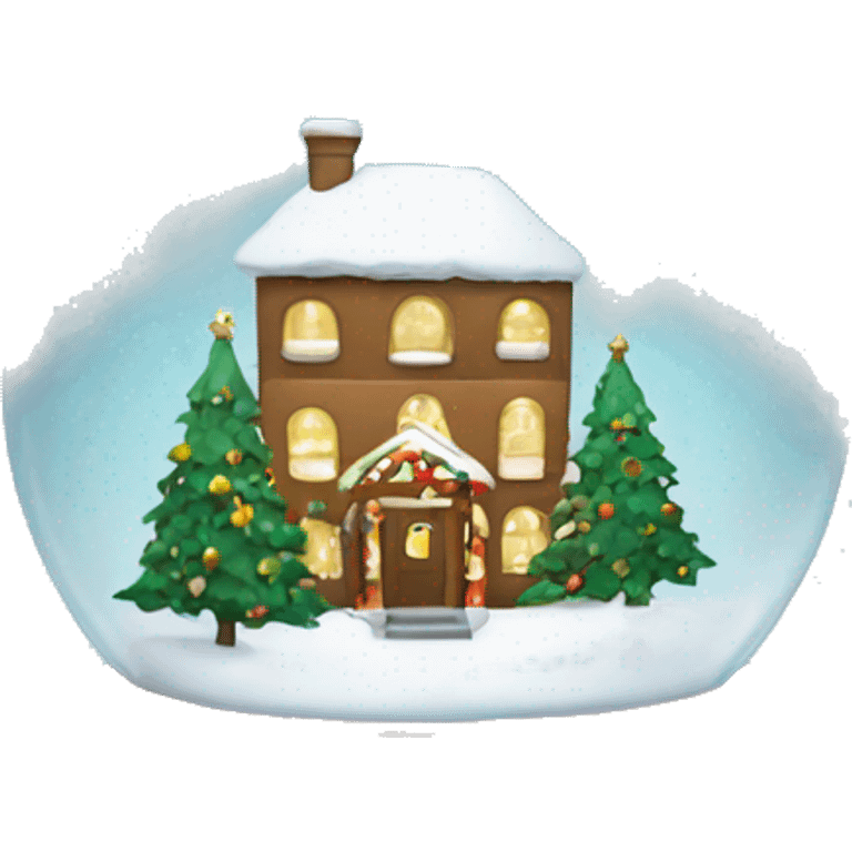 Christmas snowglobe emoji