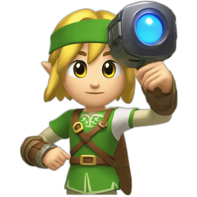 Link of Zelda with oculus quest white emoji