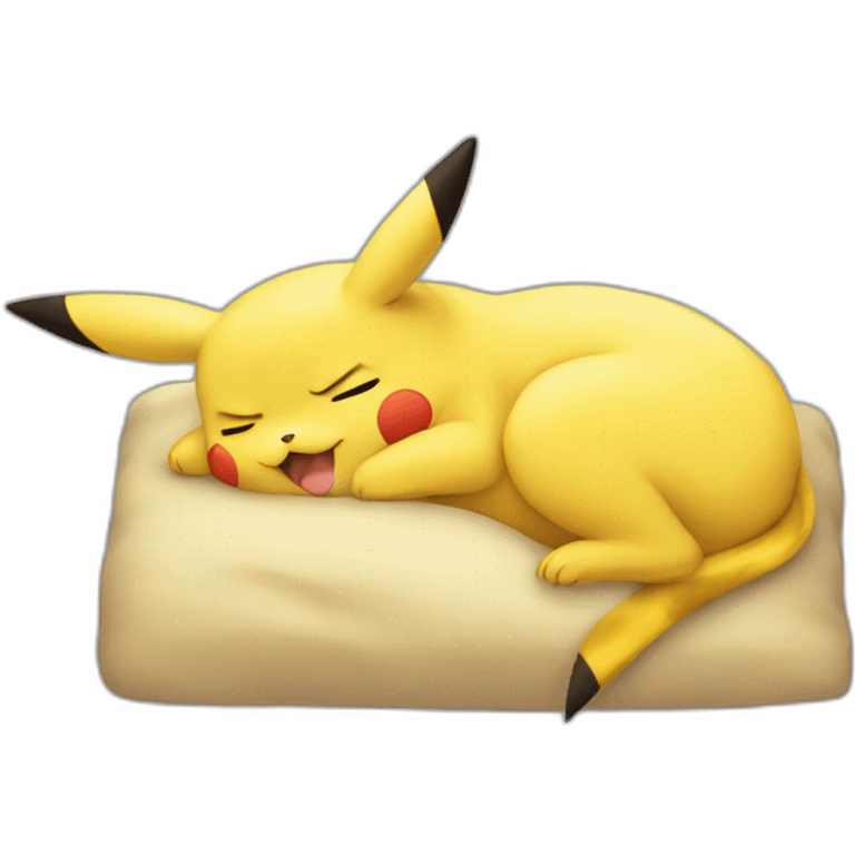 Pikachu sleeping emoji