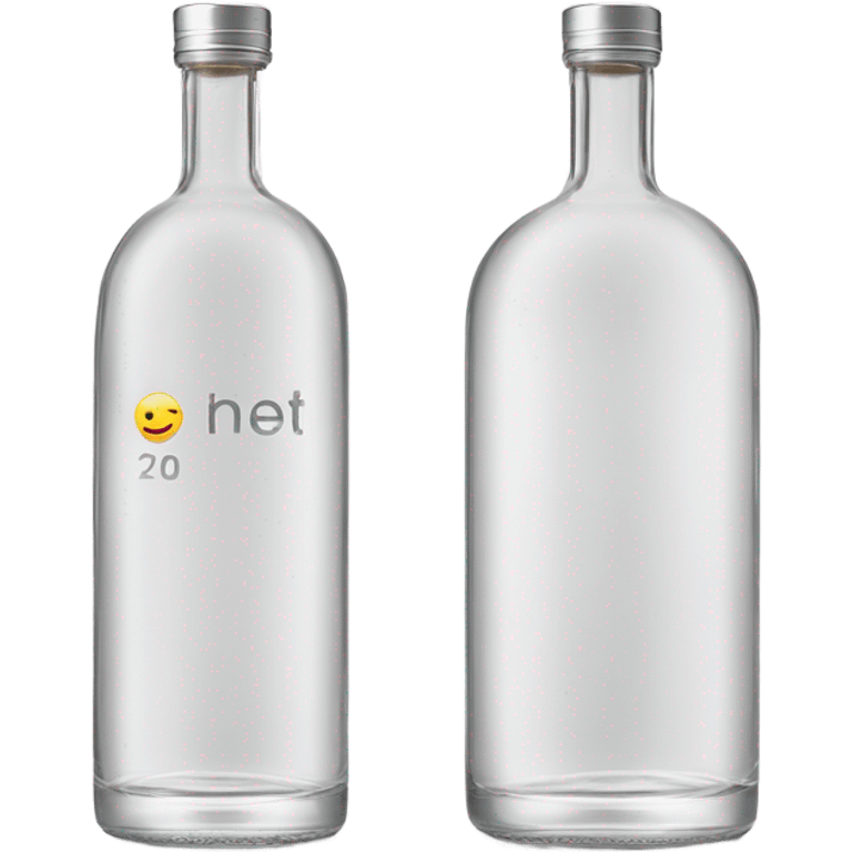 Vodka bottle emoji