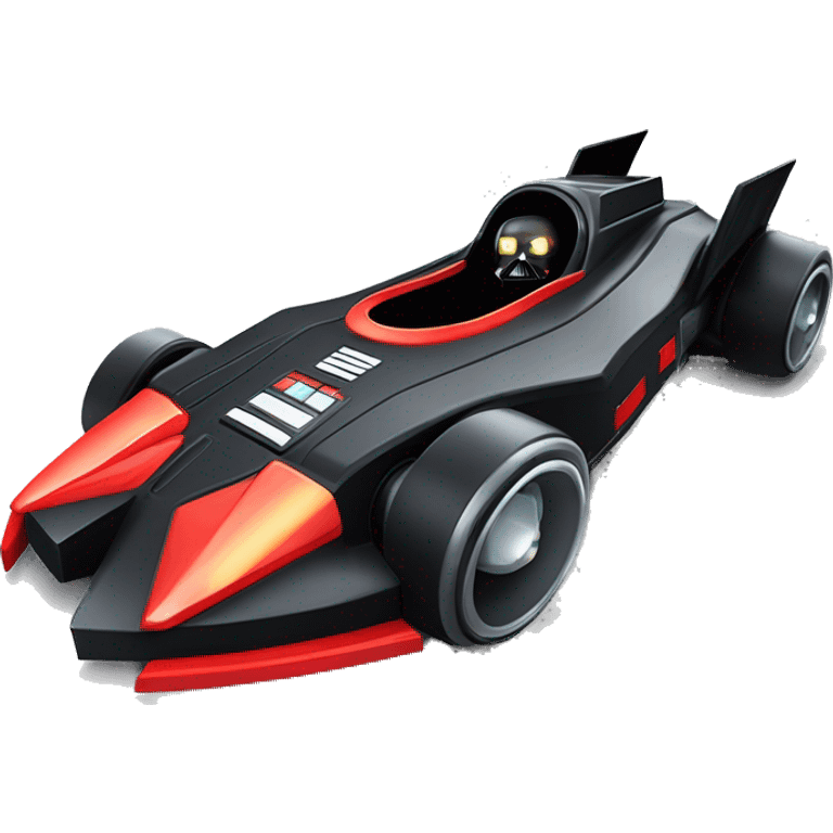 Radio controlled Formula Darth Vader’s race car, light saber headlights, exposed suspension  emoji