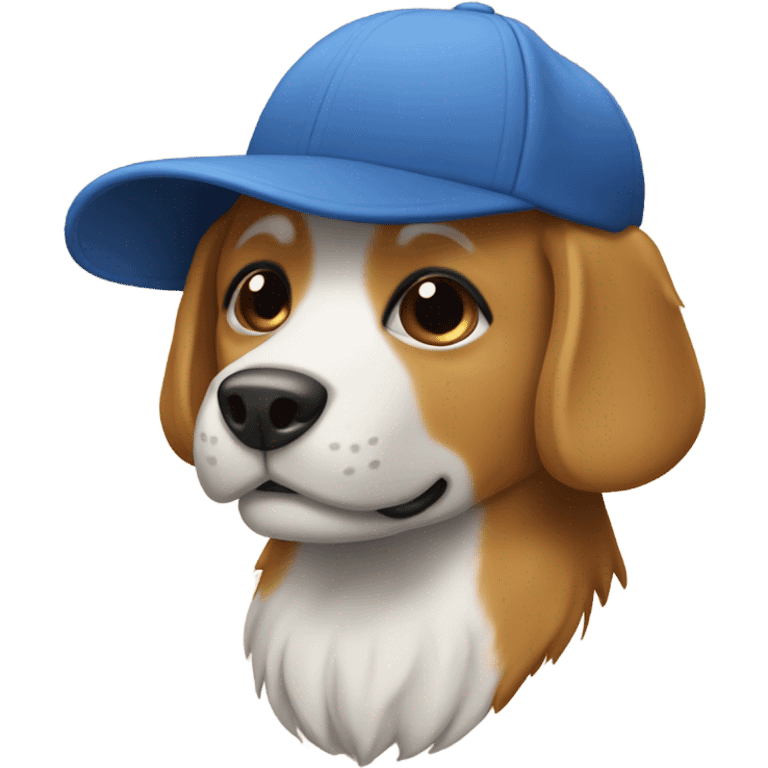 Perro con gorra emoji