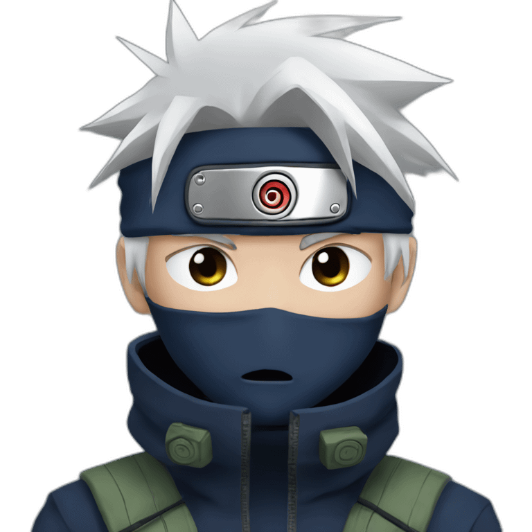 Sad Kakashi with Sharingan emoji