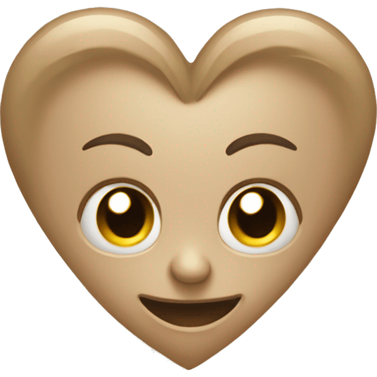 Corazón beige emoji