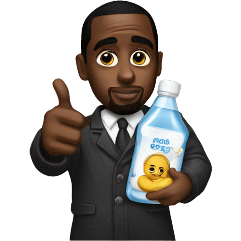 p diddy holding baby oil emoji