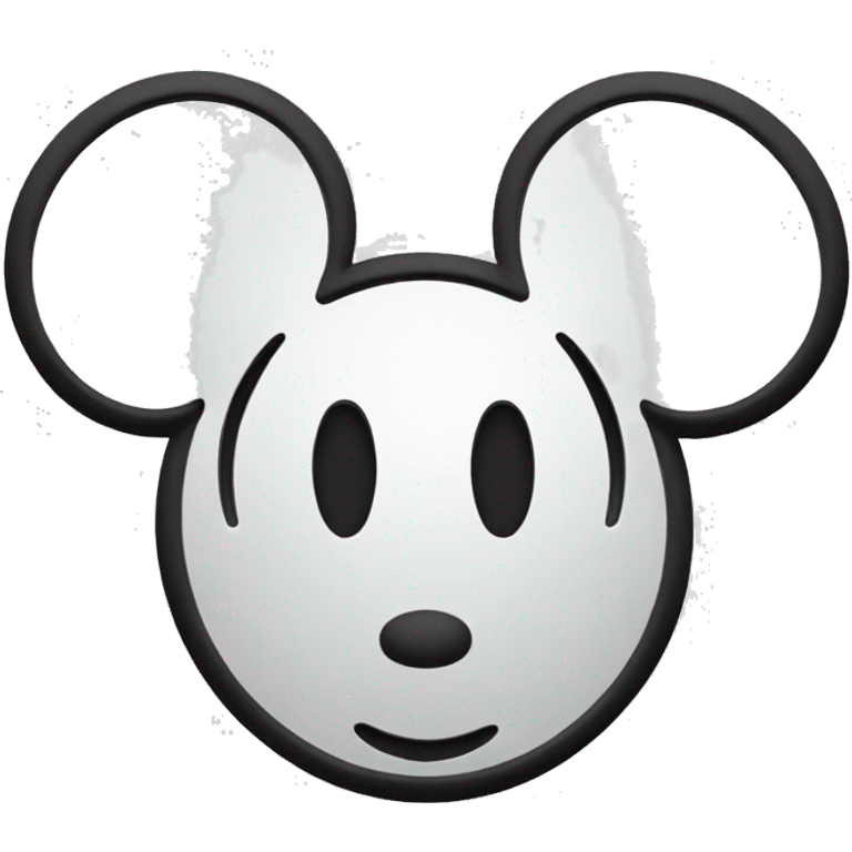 mickey mouse head outline emoji