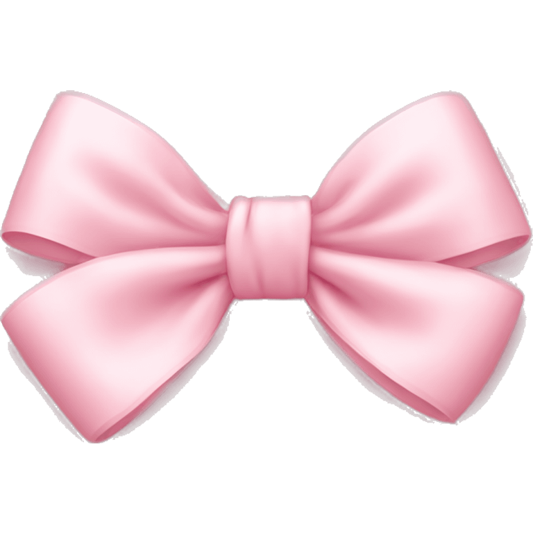 light pink bow on light pink bow emoji