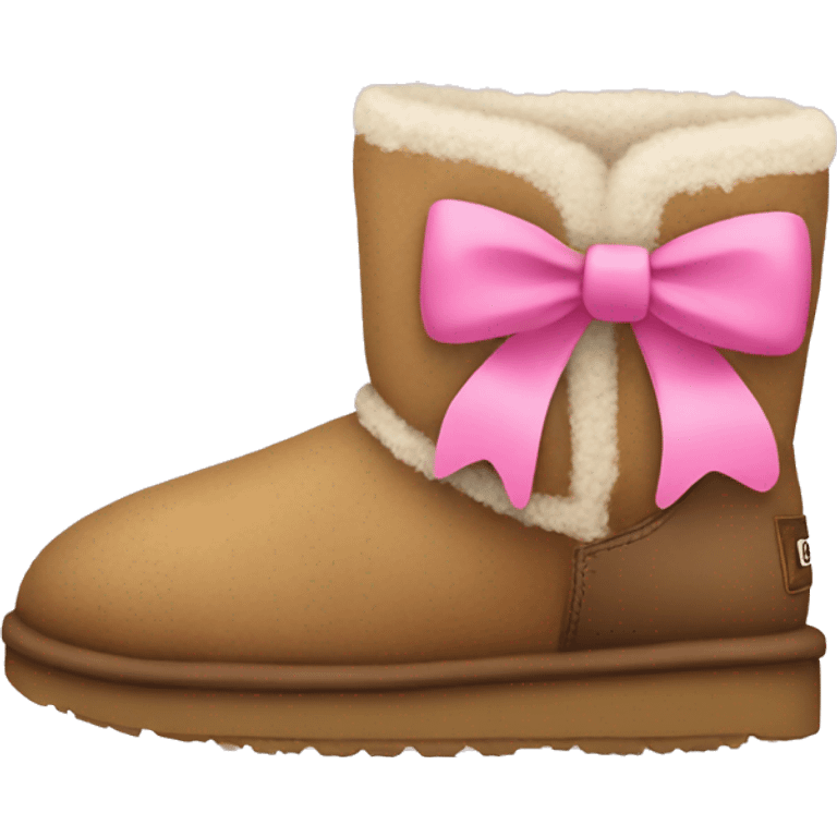 Uggs with pink bows emoji