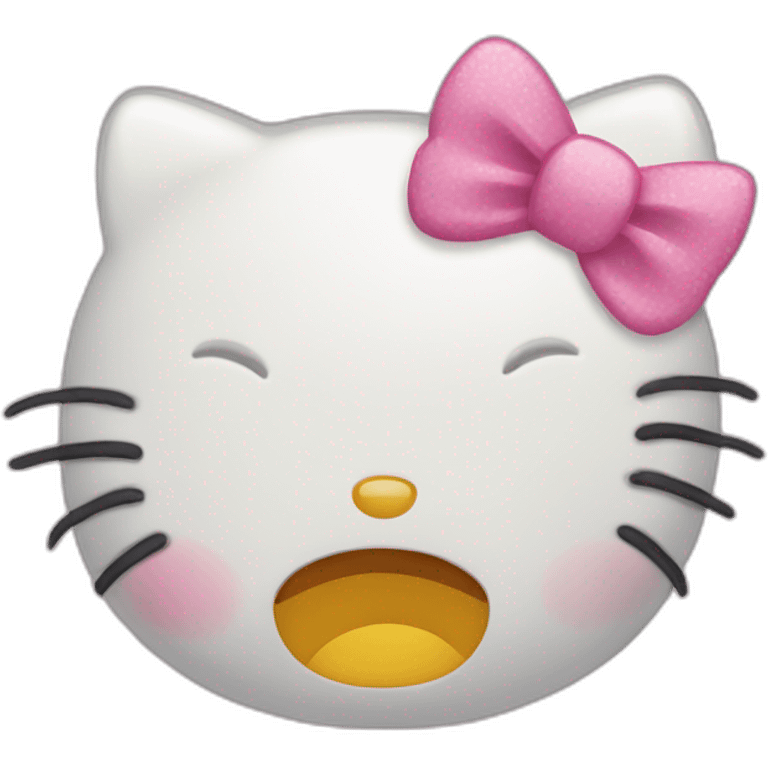 Hello kitty crying emoji