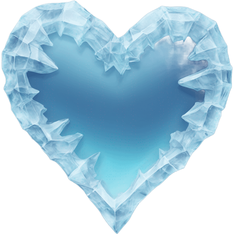 Ice heart emoji