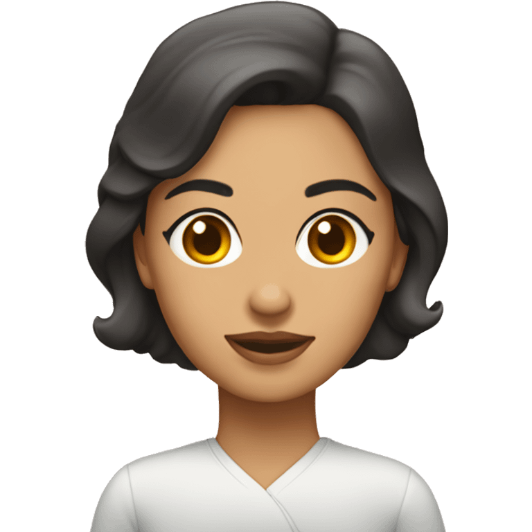 Mujer morena pastelera  emoji