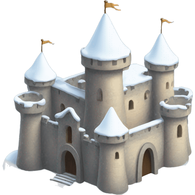 Snow covered castle  emoji