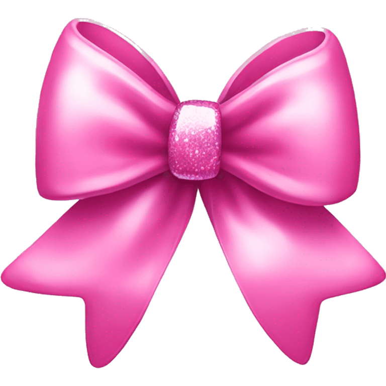 pink sparkle bow emoji