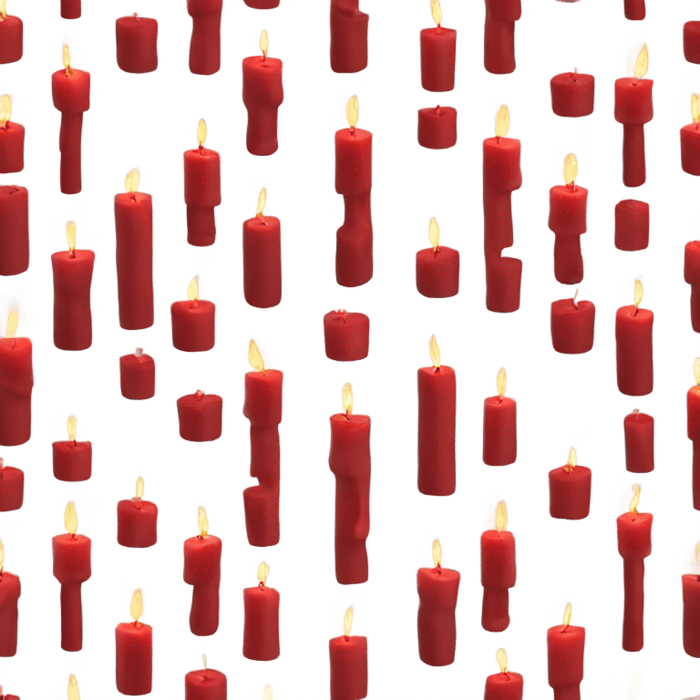 Red Christmas candle arch  Schwibbogen emoji