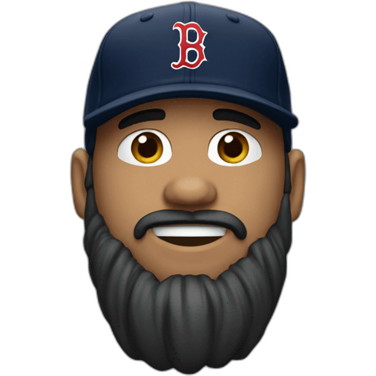 guy with a redsox hat on backwards emoji