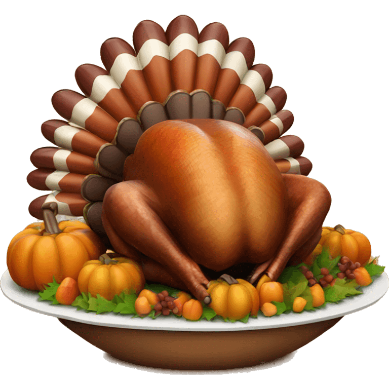 Happy Thanksgiving turkey emoji