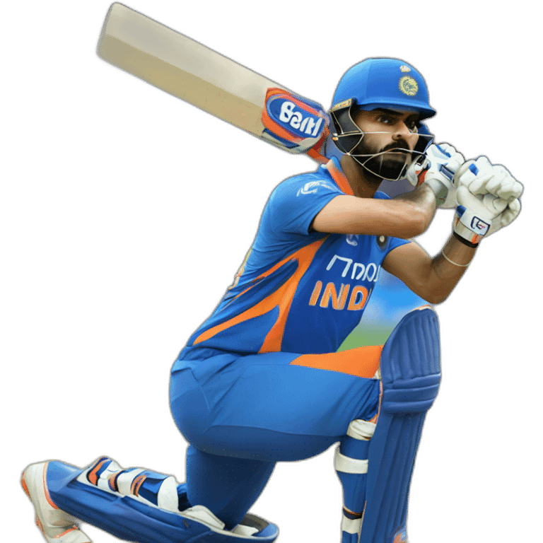 Virat Kohli batting emoji