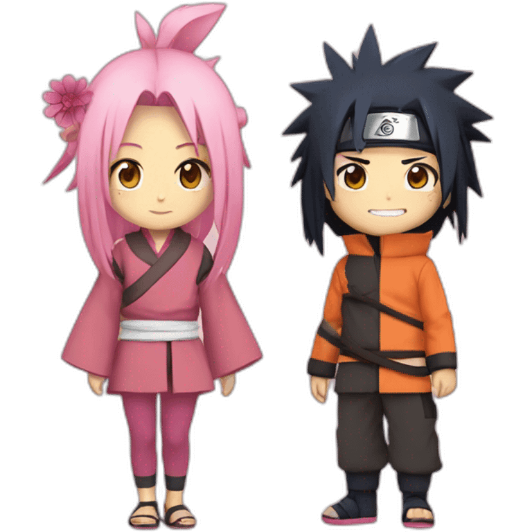 naruto and sakura if they have a baby emoji