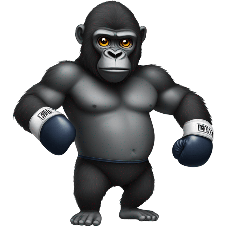 Gorilla with boxing gloves  emoji