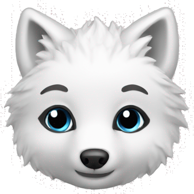 arctic fox toy cute emoji