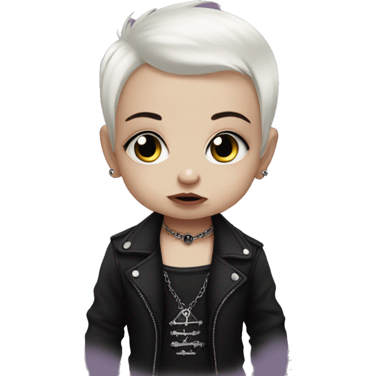 Goth baby emoji