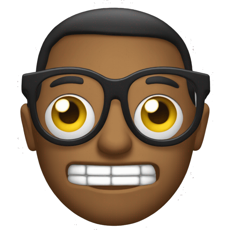 Lentes con dedo arriba emoji