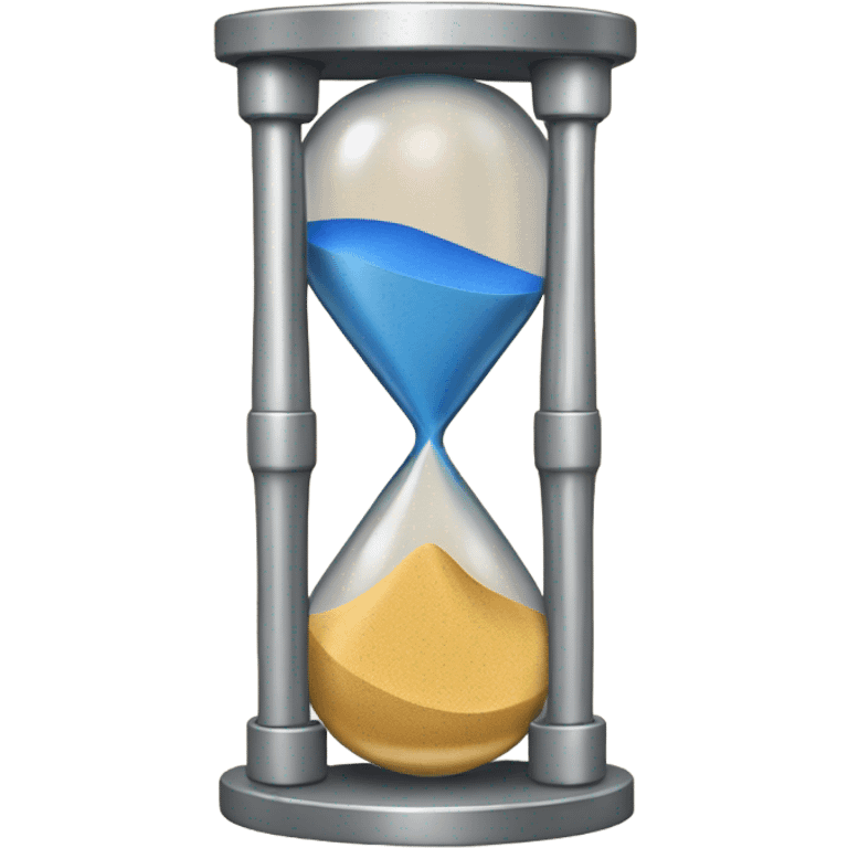 an aluminum sand clock emoji